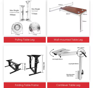 Table pliante réglable en alliage d'aluminium et bois AutoLiuma, solution d'accessoire intérieur <span class=keywords><strong>amovible</strong></span> pour camping-cars, vente en gros à chaud - Product Image 6