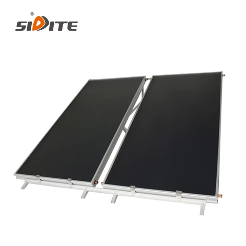 SIDITE Popular 300L Split With 2pcs Flat Plate Collector Solar Water Heater  System With Working Station