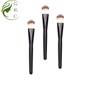 <span class=keywords><strong>Pinceau</strong></span> de maquillage <span class=keywords><strong>Kabuki</strong></span> plat sur mesure pour le visage, en gros, marque privée, poils synthétiques, fond de teint, anticernes, blush, poudre - Product Image 2