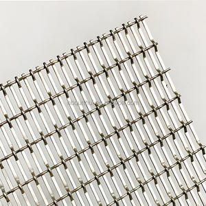 316L 스테인레스 스틸 일반 직조 어쿠스틱 메쉬 ISO 14001 인증 색상 전기 영동 알루미늄 천장 두바이 박람회 스타일 - Product Image 1