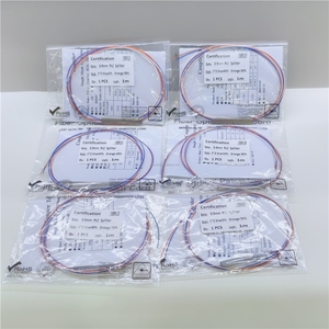 Manufacturer Price Different Ratio Mini Type 0.9mm PLC <b>Splitter</b> Without Connector 1m Length Single Mode Optical <b>Splitter</b> - Product Image 3