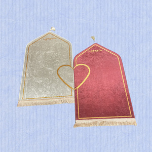 공장 직판 이슬람 쿠션 폴리에스터 커플 기도 매트 (거실, 침실, 예배용) - Product Image 6