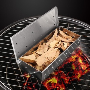 <span class=keywords><strong>Barbecue</strong></span> Griller Fumée Accessoires Ajouter <span class=keywords><strong>Smokey</strong></span> BBQ Saveur En Acier Inoxydable Fumeur Boîte Pour <span class=keywords><strong>Barbecue</strong></span> À Gaz - Product Image 5