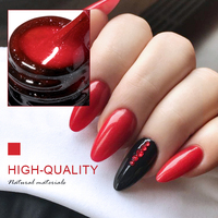 Échantillon gratuit Couche de base en caoutchouc rouge classique Vernis à ongles gel UV à base épaisse
