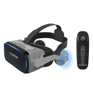 מציאות מדומה 3d משקפיים וידאו משחק VRSHINECON אוזניות משקפיים vr עם בקר