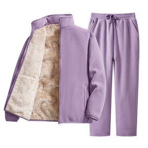 Sudadera con Capucha para Mujer, Informal, Otoño Invierno, Forro Polar, Cómoda, Gruesa, Uso Diario, Diseño Sólido, Temperatura Constante - Product Image 1