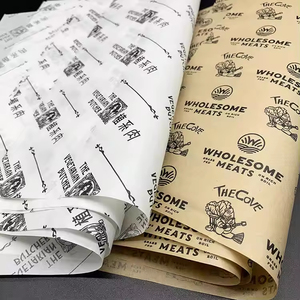 Papier d'emballage de qualité alimentaire imprimé personnalisé Papier de boucher Rouleau d'emballage sulfurisé pour l'emballage de la viande - Product Image 4