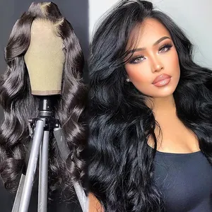 360 Full Lace Frontal Raw Vietnamese Human Hair 13*6 HD/Transparent Lace Front Glueless Wig 32 34 36 Inch Wear And Go