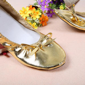 Dpw547 <span class=keywords><strong>Danza</strong></span> Mujer Ballet Zapatos Lona dorada <span class=keywords><strong>Danza</strong></span> <span class=keywords><strong>del</strong></span> <span class=keywords><strong>vientre</strong></span> Yoga bandera Zapatos suaves - Product Image 5