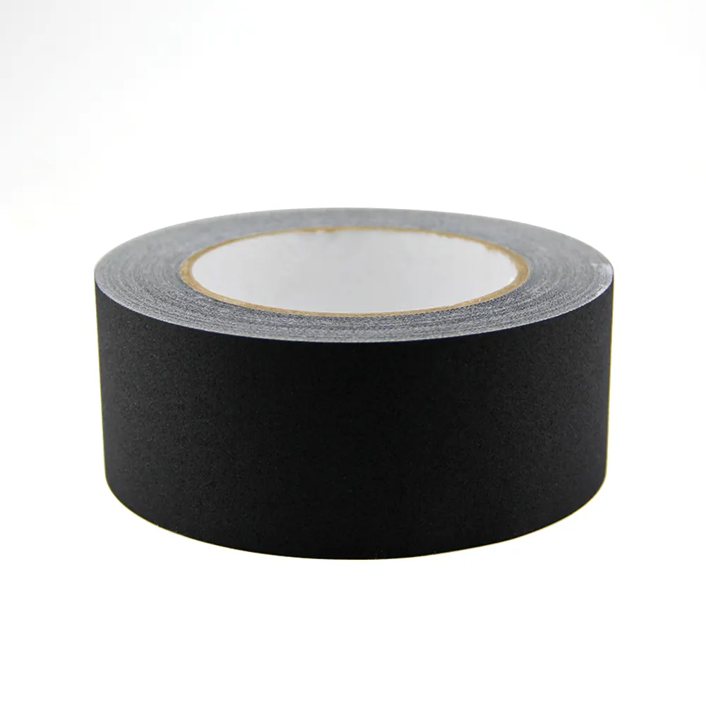 Adhesivo fuerte profesional Easy Tear Matte Cloth Heavy Duty Black Gaffer Tape