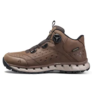 HUMTTO-zapatos de senderismo para hombre, calzado con hebilla giratoria, antideslizante, resistente al desgaste, para otoño e invierno, novedad