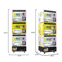 Distributeur automatique de capsules colorées pour enfants, machine Gacha, jouets à œufs surprise, jeu d'arcade à monnayeur, lecteur de cartes, pousse-pièces