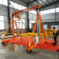 Mini-grue portique mobile électrique à chariot, type A, portative, avec roues, capacités de levage de 1, 2, 3, 5, 8, 10, 15, 20, 25 tonnes