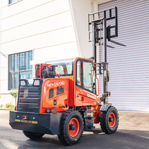 Miễn phí vận chuyển 3.5 tấn 4WD CE/EPA/Euro 5 Propane xe nâng xe tải nhiệm vụ nặng nề động cơ diesel bên thay đổi tất cả các địa hình gồ ghề Xe nâng hàng - Product Image 4