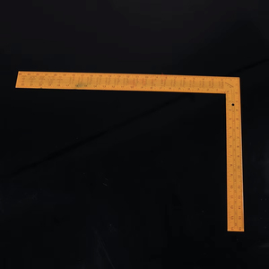 Regla cuadrada de acero amarilla de 100 cm, herramienta de medición de ángulo recto de metal para carpintería, dibujo técnico y enseñanza - Product Image 2
