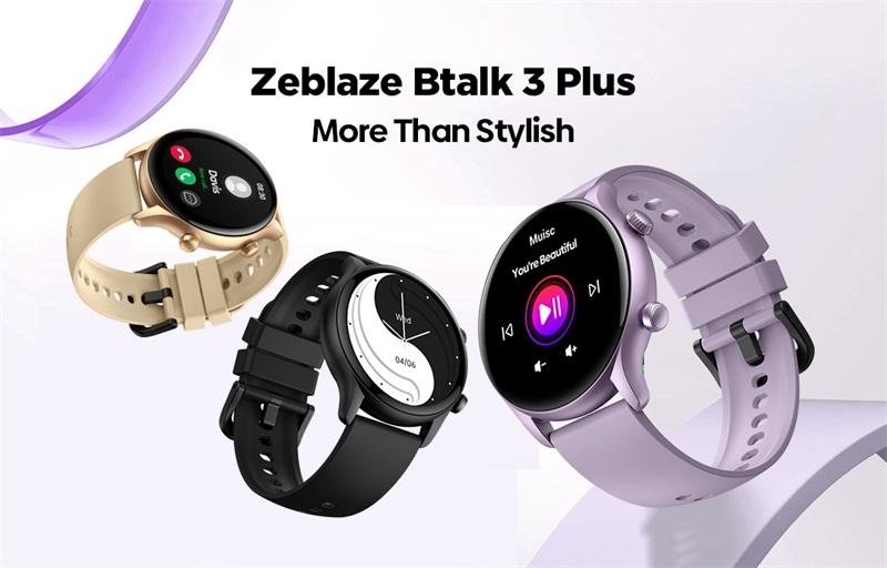 Zeblaze Btalk Plus jam tangan pintar, pelacak kebugaran tampilan warna HD  besar inci untuk pria dan wanita