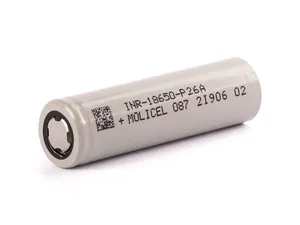 Baterías recargables para móvil, INR18650-P26A de alta calidad, 3,7 V, 2600mAh, precio de fábrica
