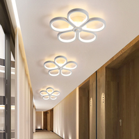 Plafonnier LED moderne et minimaliste en fer forgé pour chambre/salon, style nordique créatif, avec interrupteur, pour entrée