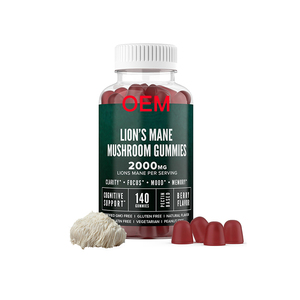 Gomitas de Melena de León para Mujeres y Hombres, Apoyo Cognitivo y de la Memoria, Gomitas Veganas de Suplemento de Melena de León, OEM - Product Image 1