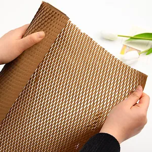 Papier d'emballage protecteur écologique antichoc en forme de nid d'abeille 50cmx9m pour emballage cadeau - Product Image 6