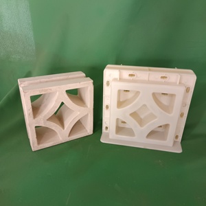 ABS 8 "* 8" moldes de ladrillo hueco de doble cara molde de hormigón de cemento de decoración de camino tamaño 20*20*10cm - Product Image 4