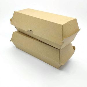 Hot bán cao cấp dùng mộ<span class=keywords><strong>t</strong></span> lần vuông kraft giấy Hamburger Box với biểu <span class=keywords><strong>t</strong></span>ượng <span class=keywords><strong>t</strong></span>ùy chỉnh in bao bì cho sushi và Takeaway - Product Image 5