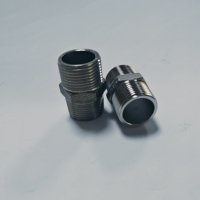 Raccord de tuyauterie en laiton haute pression 3'' NPT, raccord hexagonal en acier au carbone forgé avec placage en zinc