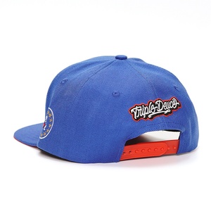 High Quality <b>Navy</b> <b>Blue</b> 6 Panel Hat Snapback Custom Acrylic Embroidery Patch <b>Cap</b> - Product Image 3