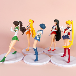 5 mô hình hoạt hình anime Mô hình nhân vật thủy thủ mặt trăng tsukino Usagi đồ trang trí mô hình hành động Anime - Product Image 4