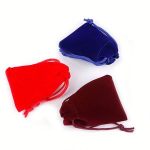 ถุงกำมะหยี่สีม่วงขนาดใหญ่สำหรับใส่เครื่องประดับ ถุงของชำร่วยใส่สร้อยข้อมือ ถุงบรรจุภัณฑ์เครื่องประดับแบบมีเชือกผูก - Product Image 5