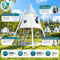 Chambre de glamping de luxe portable Sahara avec lit king-size, salle de bain contemporaine, terrasse privée, maison préfabriquée pour l'évasion touristique