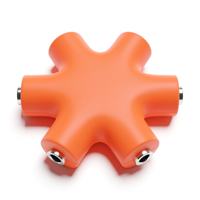 Répartiteur audio portable en forme d'étoile 3,5 mm 5 voies, passif, pour synthétiseur modulaire Eurorack et partage de casque
