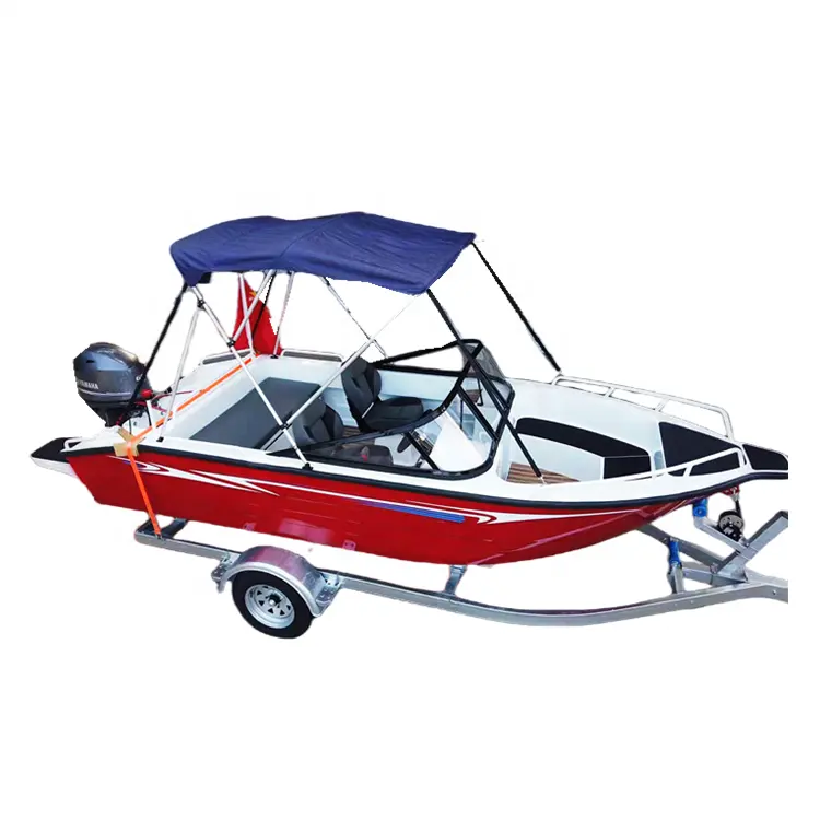 Water Play Equipment 4.8 Meter Aluminium Racing Boat Luxury Mini Yacht for Lake & River & Offshore