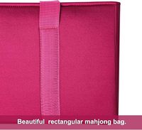 Jeu de Mahjong Moderne Portable Oh My Fair avec Tuiles Blanches, Violettes et Bleues pour Table de Jeu