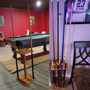 Beliebtes Design 16 Löcher Holz Billard <span class=keywords><strong>Pool</strong></span> Snooker Queue Rack Queue Stick <span class=keywords><strong>Standup</strong></span> Halter - Product Image 6