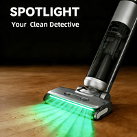 Aspirateur sans fil eau et poussière CE 16000Pa à aspiration puissante, autonettoyant à l'eau chaude, avec détection de taches et filtre HEPA pour la maison