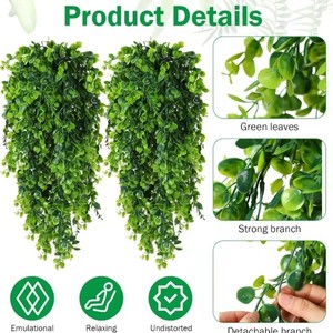 เอนยี พลาสติกตกแต่งบ้านและสวน ต้นยูคาลิปตัสปลอมแบบแขวน ขนาด 76 ซม. - Product Image 3