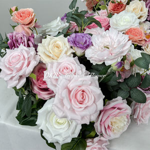 Fleurs artificielles de luxe en soie, modernes et réalistes, violettes, pour allée, centre de table, scène de mariage, fête, maison - Vente en gros - Product Image 5