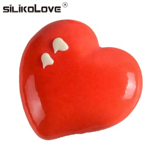 100% Food Grade Dolce a Forma di Cuore In Silicone Mousse Muffa Della Torta <span class=keywords><strong>Per</strong></span> Il Commercio All'ingrosso