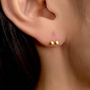 ต่างหูแฟชั่นแบบติดหู สแตนเลส 316L ชุบทอง PVD ทนทาน เป็นมิตรต่อสิ่งแวดล้อม - Product Image 3