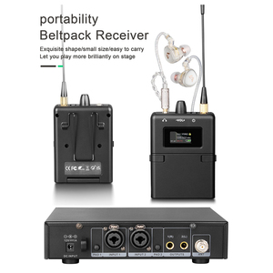 Sistema de Monitoreo Inalámbrico UHF Estéreo K24 de Alta Calidad para Escenario, Grabación, Monitoreo de Ritmo, Baterista, Cantante - Product Image 2
