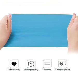 ถุงขยะพกพา Huamaohengchun2-4 แกลลอน จำนวน 60 ใบ ถุงขยะขนาดเล็กแบบหนาสำหรับสำนักงาน สีฟ้า - Product Image 4