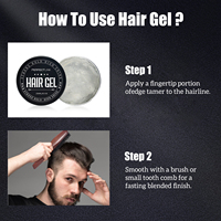 Vente en gros de gel crème de coiffure pour hommes Oem personnalisé pommade ondulée à tenue forte pour texturer sa propre marque privée