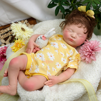 Poupée Bébé Reborn en Silicone avec Visage Dormant Apaisant, Bouche Ouverte, Visage Chubby, Emballage Personnalisé pour Revendeurs, Achat en Gros