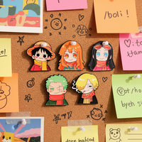 5 Diseños de Pines Esmaltados de Metal de Anime Japonés One Piece, Accesorios de Moda para Bolsos, Pines de Aleación Metálica