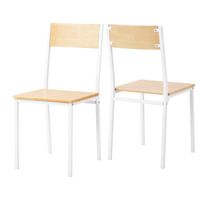 Ensemble de salle à manger pliable 5 pièces, 1 table rectangulaire et 4 chaises, design contemporain, métal gris et blanc