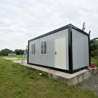 Maison conteneur préfabriquée en acier démontable, pièce de jardin extérieure, module portable en panneaux sandwich métalliques, conteneur plat, Granny Pod