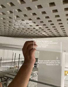 Nouveau produit Système <span class=keywords><strong>de</strong></span> plafond <span class=keywords><strong>acoustique</strong></span> suspendu monolithique Sans couture Excellentes performances Grande surface En - Product Image 3