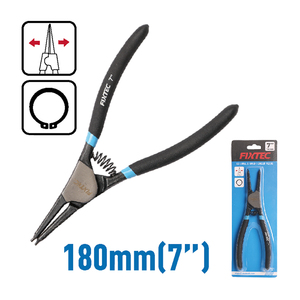 For FIXTEC Professional 7\" 180mm Steel <b>Pliers</b> <b>Set</b> Straight/Bent Head Internal/External Snap Ring Circlip Hand Tool OEM FHCP701/ - Product Image 4