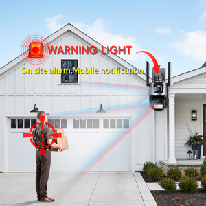 Caméra de sécurité PTZ Ikevision V380pro à double objectif, 2 écrans, 360 degrés, 6MP, WIFI, 4G, étanche, alarme de mouvement, sirène, lumière, cloud - Product Image 6